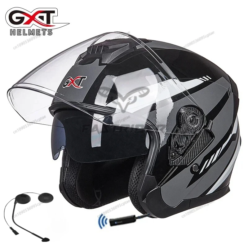 Full Face Motorcycle Helmet With Bluetooth - GXT Casco da moto Auricolare Altoparlante