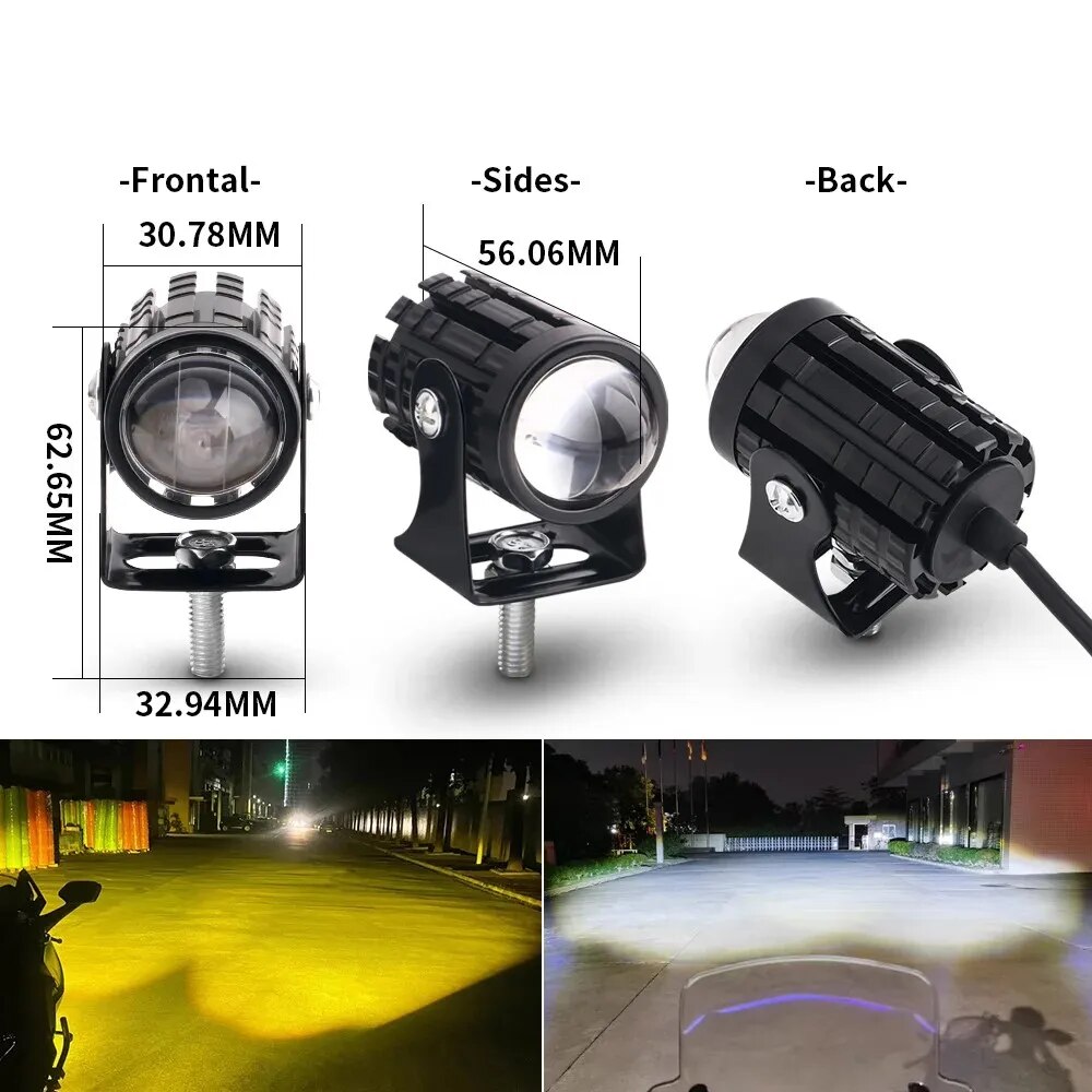 1/2PCS Universale Del Motocicl - Universal Motorcycle Led Headlight Projector recensione e prezzo