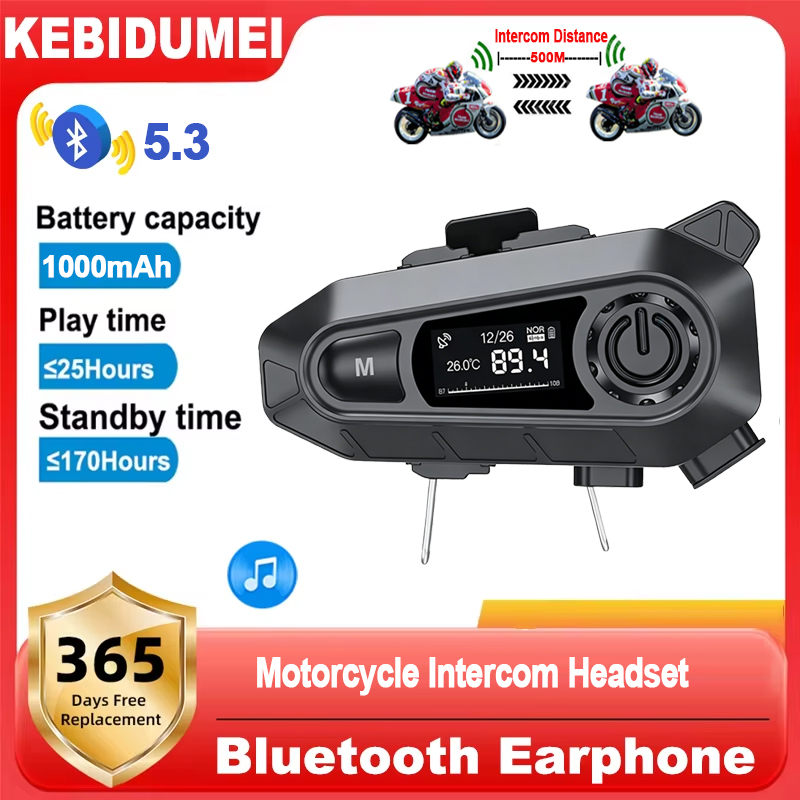 Interfono Bluetooth 5.3 per Ca - Universal Motorcycle Helmet Intercom Headset recensione e prezzo