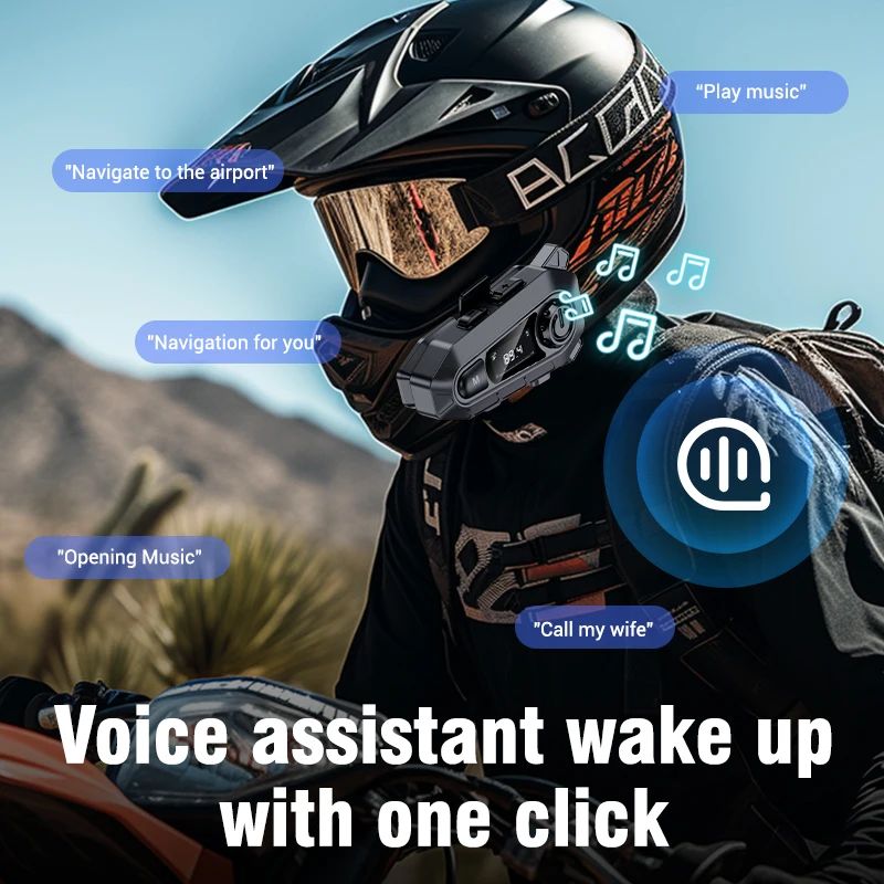Interfono Bluetooth 5.3 per Ca - Universal Motorcycle Helmet Intercom Headset recensione e prezzo