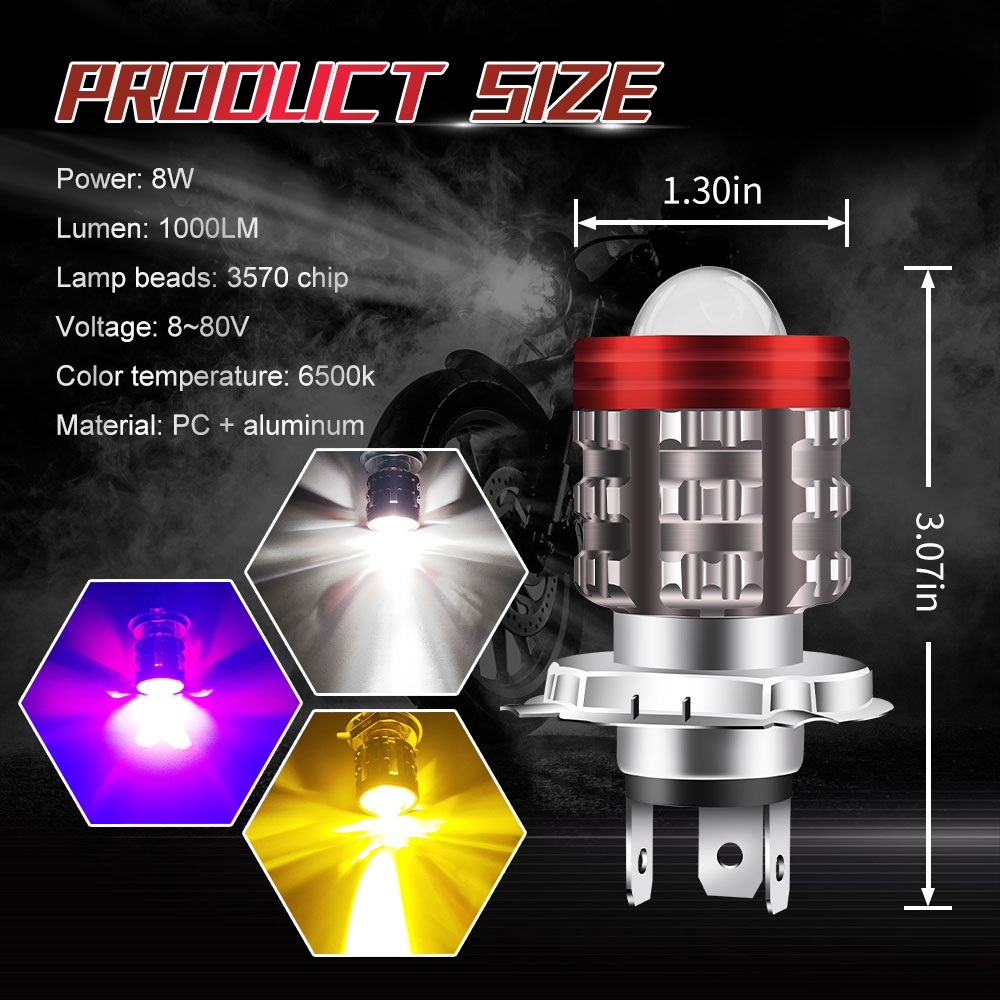 Faro moto universale H4 LED BA - Universal Motorcycle Led Headlight Projector recensione e prezzo