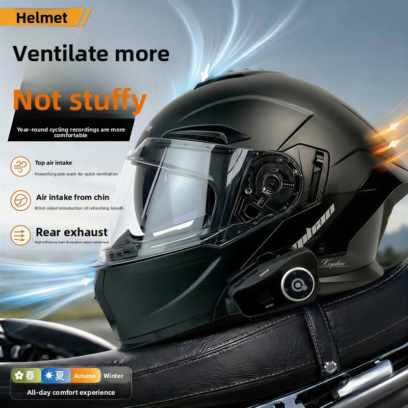 Casco Moto Apribile Kuqibao Ce - Full Face Motorcycle Helmet With Bluetooth recensione e prezzo