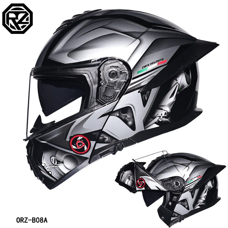 Casco Moto Certificato DOT, Ca - Full Face Motorcycle Helmet With Bluetooth recensione e prezzo