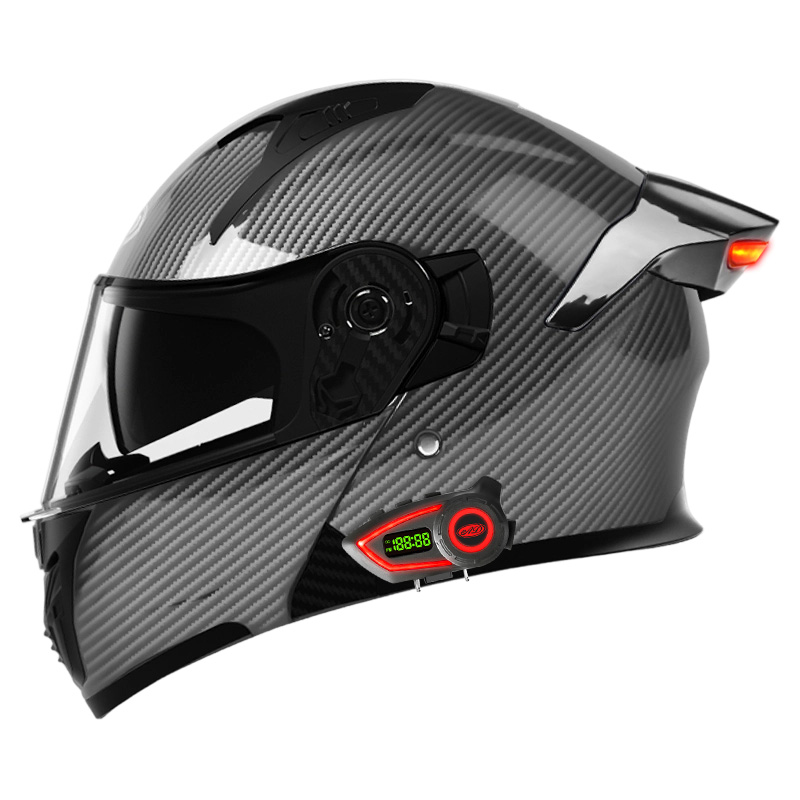 Caschi Moto in Materiale ABS c - Full Face Motorcycle Helmet With Bluetooth recensione e prezzo